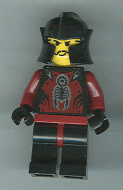 LEGO Minifigure-Knights Kingdom II - Shadow Knight, Adventurer Head (Chess Pawn)-Castle / Knights Kingdom II-CAS283-Creative Brick Builders